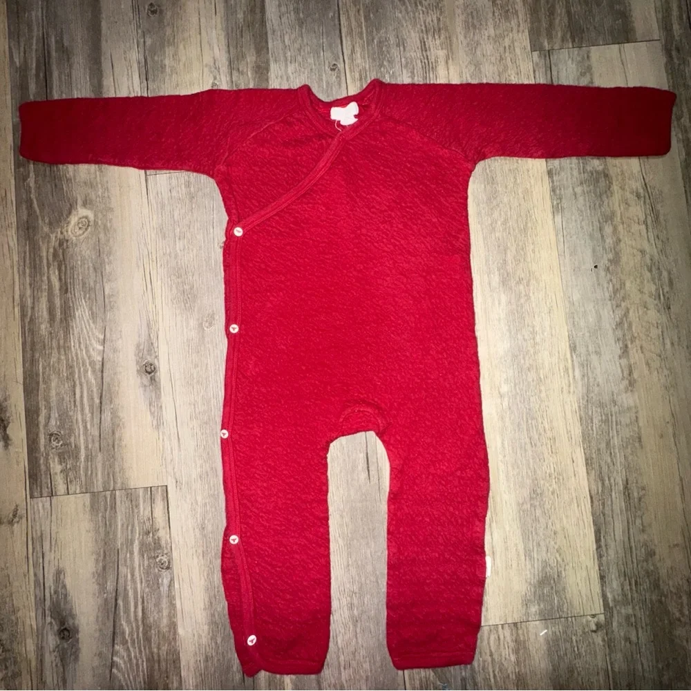 Burt's Bees Baby Vibrant Red Jumpsuit
